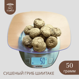 Гриб Шиитаке (плодовые тела) 50 грамм