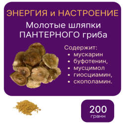 Молотый "МУХОМОР ПАНТЕРНЫЙ" — 200 грамм